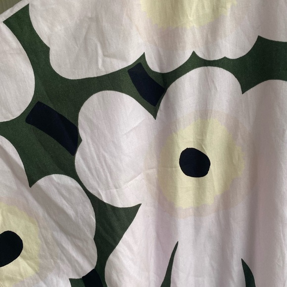 Marimekko Siloinen Pieni Unikko 2 Midi Dress Large NWOT Poppy - Picture 13 of 15